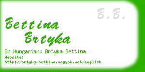 bettina brtyka business card